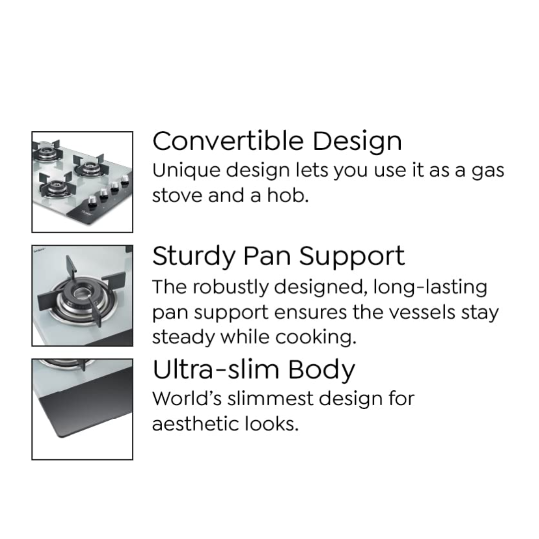 Prestige 4 Burner Ultra Slim Auto Ignition Desire Hobtop Gas Stove